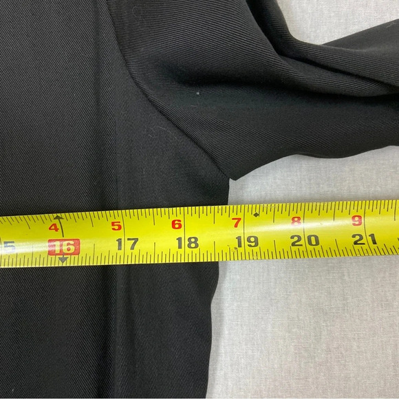 BCBG MAXAZARIA Faux Leather-Trimmed Shirt Dress Sz S - Picture 12 of 13